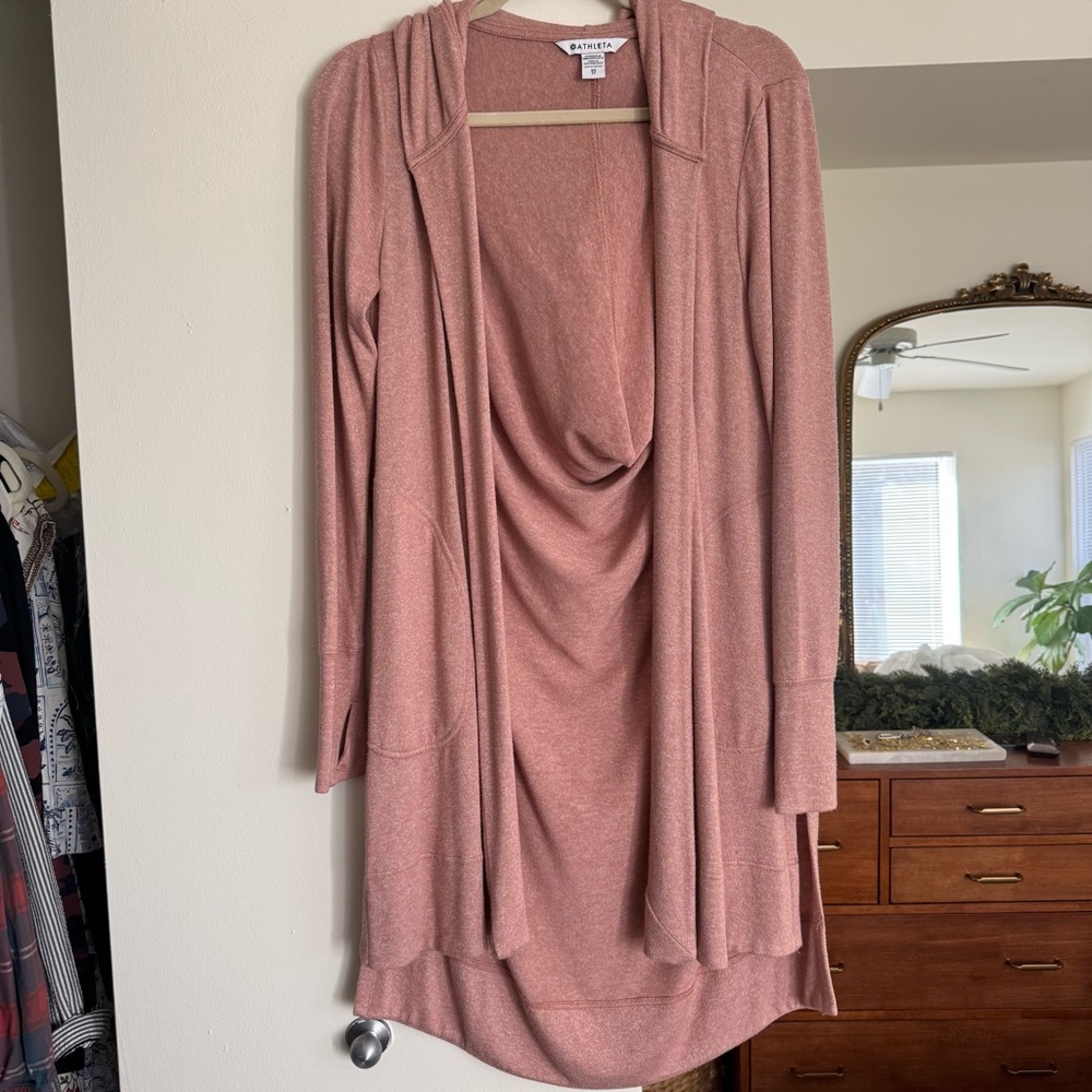 Athleta Draped Cardigan Pink Size XS